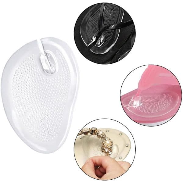 [2F]4st/2par Flip Flop Sandal Pads Flip Flops Slitstark Tåskydd Gel Tåstolpe Matta