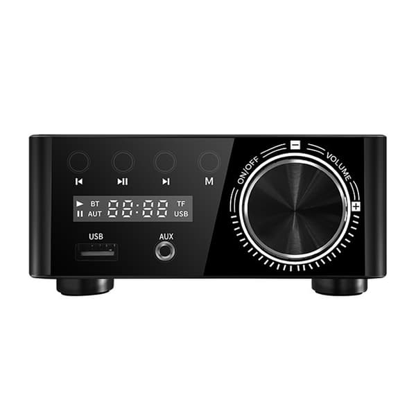 Mini effektforstærker 50W Bluetooth 5.0 DC9V-24V klasse D HiFi stereoforstærker til hjemmet til computermobiltelefon