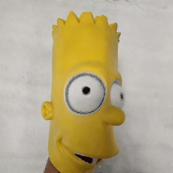 Simpsons Bart Maske Høj Kvalitet Latex Halloween Maske - XN