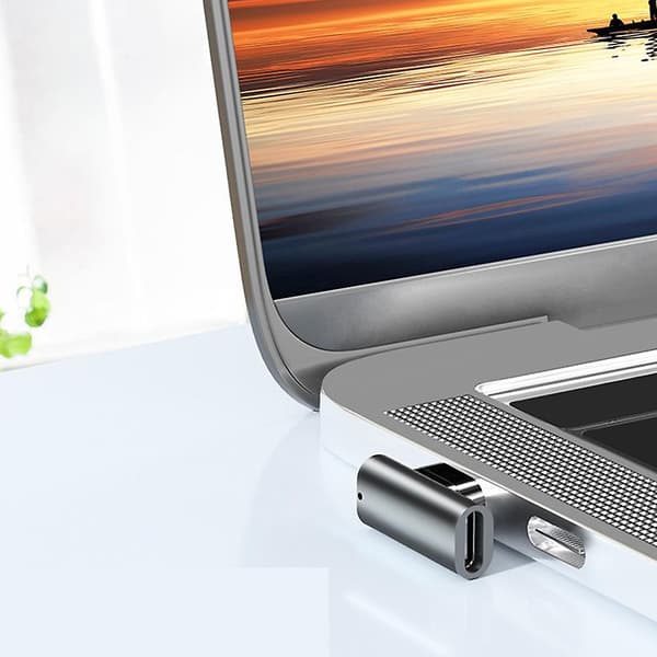 100W 24-pin magnetisk USB-C-adapter Type C 10 Gbps opladningsmagnet datakonverter