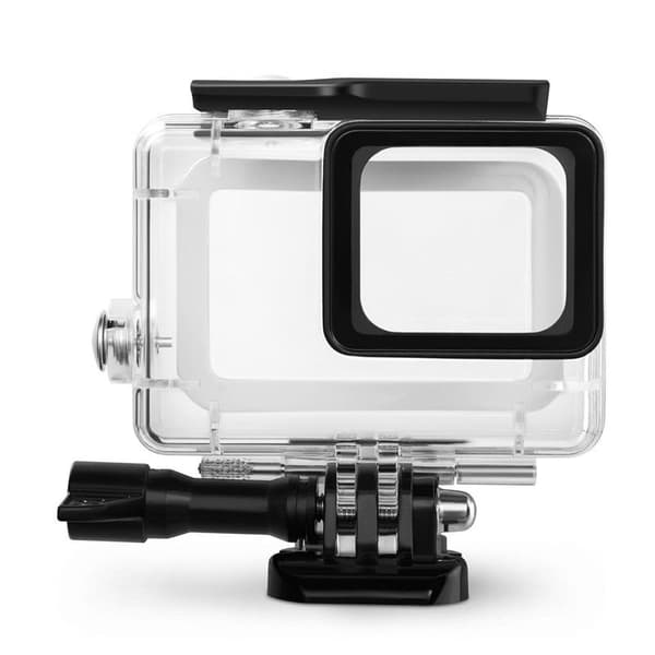 INF GoPro Hero 5/6/7 2018 Musta Vedenpitävä Kotelo/Kuori Läpinäkyvä