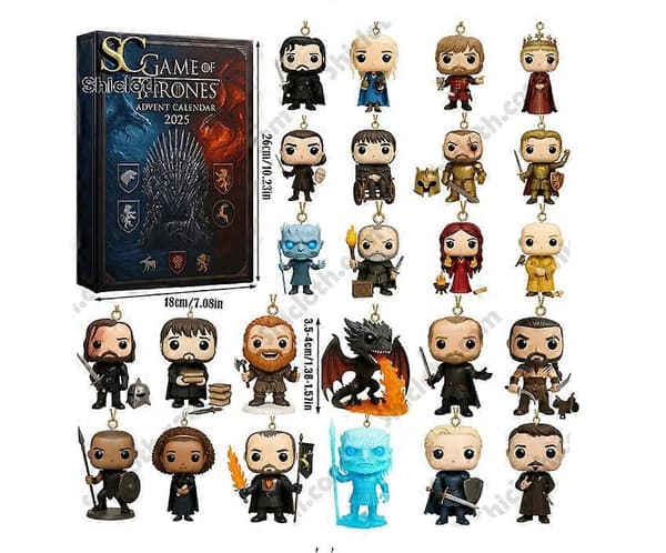 Game of Thrones Adventskalender Overraskelsesboks, Juletrepynt, Akrylvedheng