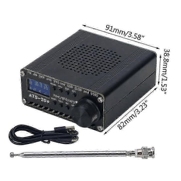 SI4732 ATS-20+ Plus trådløs radiosignal-mottaker med full AM-funksjon