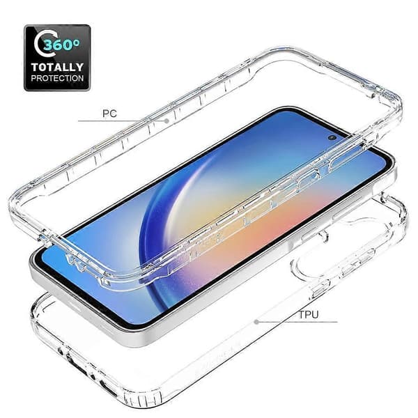 (Nytt) Støtsikkert klart gradient PC + TPU-telefondeksel For Samsung Galaxy A35 5G