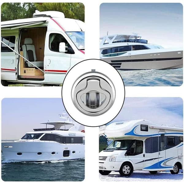 2 Pack Pull Hatch Latch, Boat Deck Latch, Handle Lift Slam, Zinc