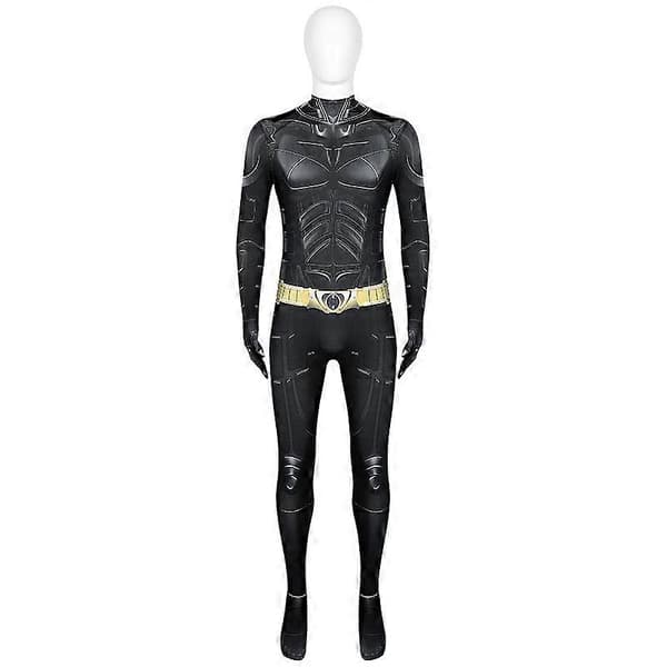 Batman Cosplay Kostume Voksen Jumpsuit (uden maske)