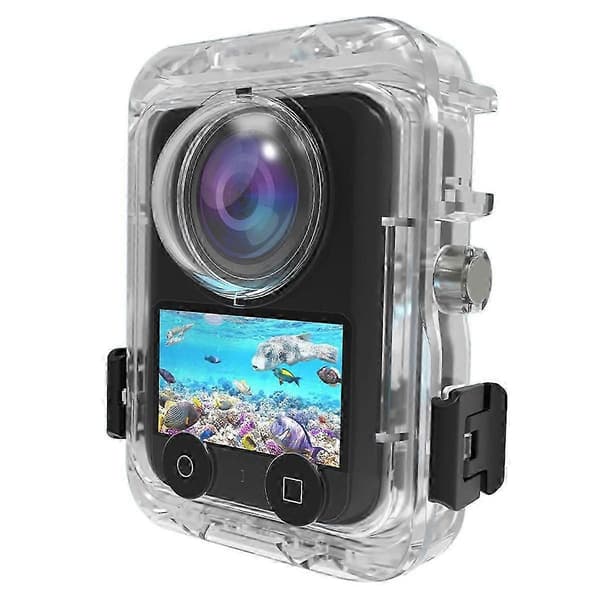 For DJI Osmo 360 Action Camera Vanntett Etui Magnetisk Hurtigutløser 60m Undervannshus med 2-
