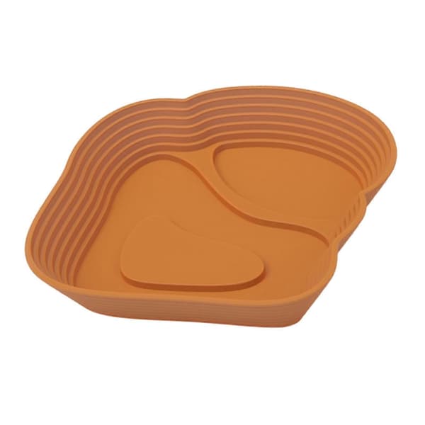 Krybdyr vandskål, skildpaddebassin, med rampe, akvariepynt skildpadde vandskål Light Brown