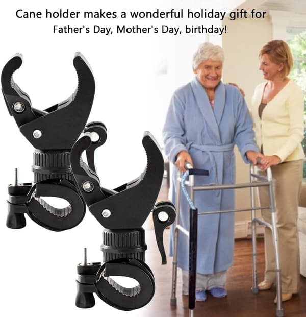 2 stk. stokkeholder til rollator, stol - Universal tilbehør—dt