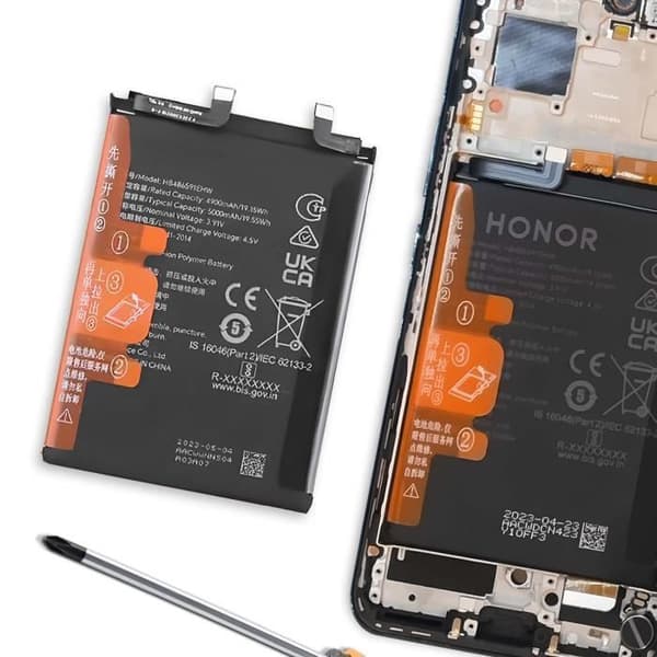 Internt batteri Honor 90 5000mAh model HB486591EHW Sort Svart