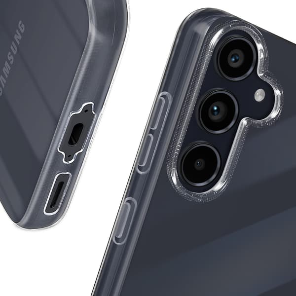 【2F】Suojaussarja Galaxy A55:lle, täydellinen suojaus, läpinäkyvä Transparent