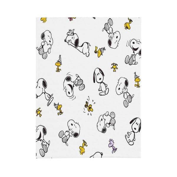 Peanuts Snoopy Flannel Tæppe til Soveværelsesindretning og Sengetøj -CT932 db 125x100cm