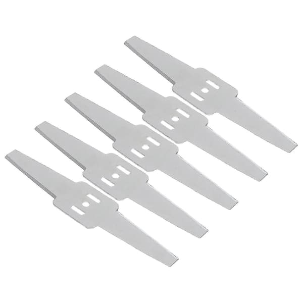[2F]5 stk. metallgressklipperblader Plenklipper erstatningsverktøy Sølv Silver 15X3.3CM