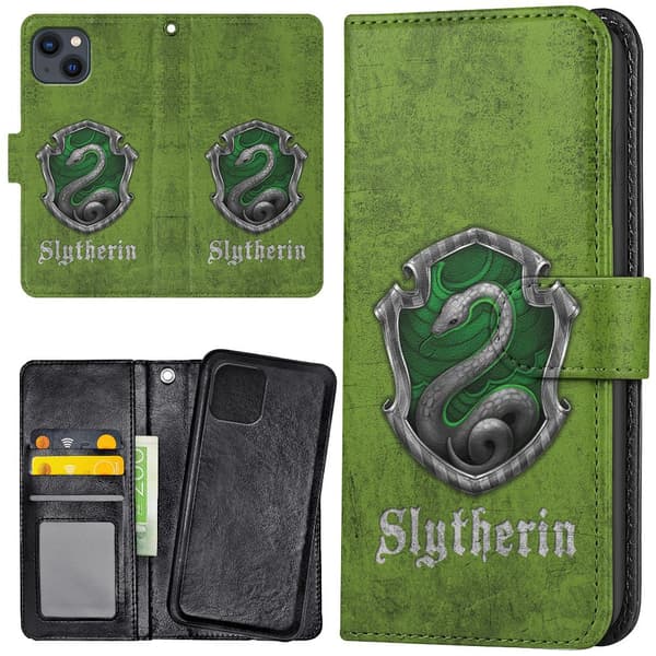 iPhone 15 - Lommebok Deksel Harry Potter Slytherin—dt 150
