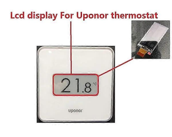 LCD-skjerm for Uponor Smatrix Wave +RH Style T~169 termostat reparasjonsdisplay