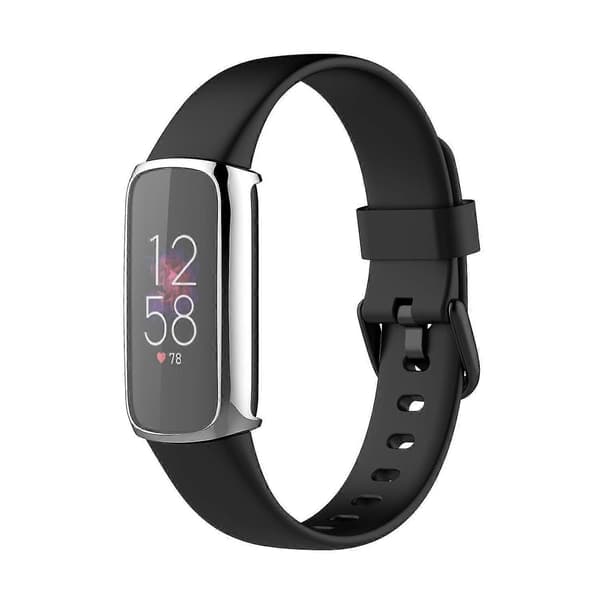 Sähköpinnoitettu TPU-kellonkehyssuoja Fitbit Luxe -kellolle Style C Other Smartwatch Model Silver