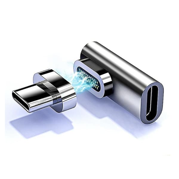 100W 24-pin magnetisk USB-C-adapter Type C 10 Gbps lade-magnet datakonverter