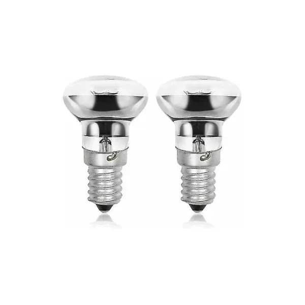 【2F】R39 E14 40W lavalampor, dimbara reflektorlampor varmvit 2800K för hemmakontor café, 2-pack