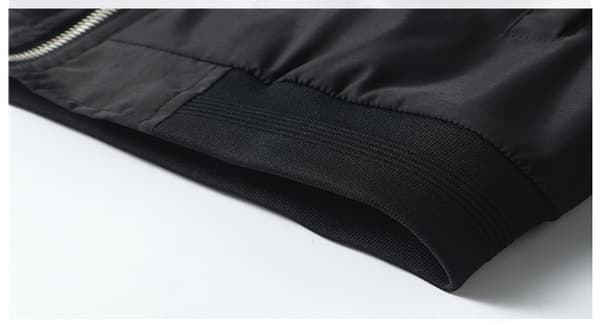 Herre Bomberjakke Varsity Flight Jacket Sort Black XL