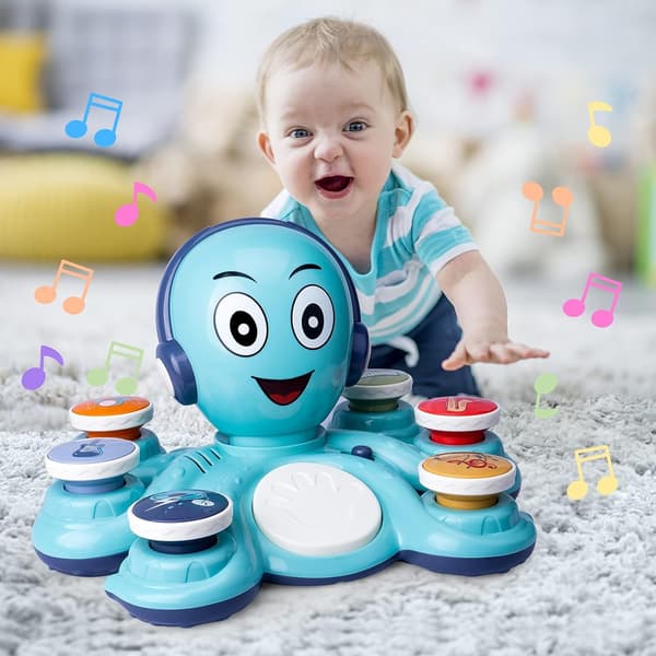 [2F]Babyleksaker Pedagogiska leksaker för småbarn, bläckfiskmusik - Perfekt