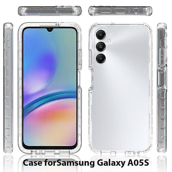 (Nytt) Stötsäkert klart gradient PC + TPU-telefonfodral For Samsung Galaxy A05s