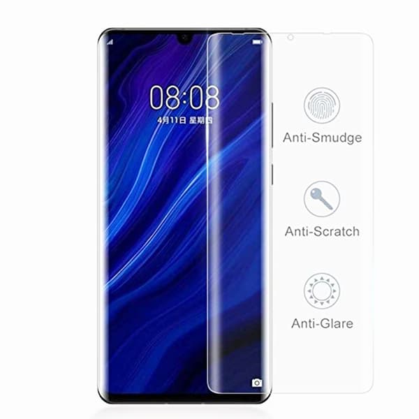【2F】Front & Bak P30 Pro 3-PAK Skjermbeskytter 9H Nano-Myk Transparent transparent