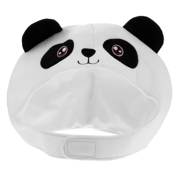 Panda Hat Plys til Fest Sjov Blød Varm Dyrehovedbeklædning