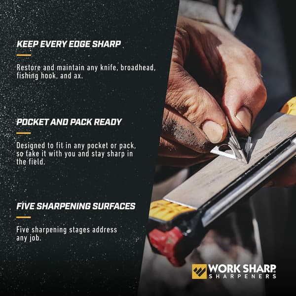 [2F]Work Sharp Guided Field Sharpener, Kompakt reise- og jaktbryneverktøy