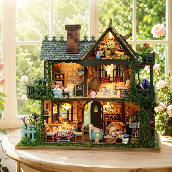 RHZN Miniaturehuskit, Miniaturesæt, Minibyggekit til voksne | Botanisk h Botanical House