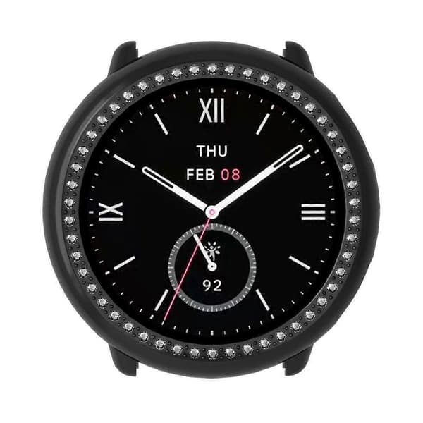 Diamant Halv Dækning PC Ur Beskyttelsesetui Til Amazfit Active 2 Black