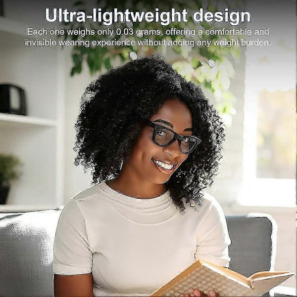 20 STK LED-lysdeksel for Meta Smart Glasses, for Skyler Headliner Display/ Meta HSTN Black