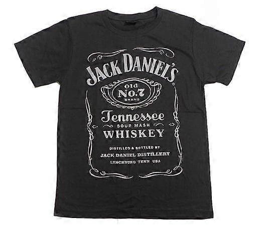 Daniels Whiskey Old Black Print T-paita XS