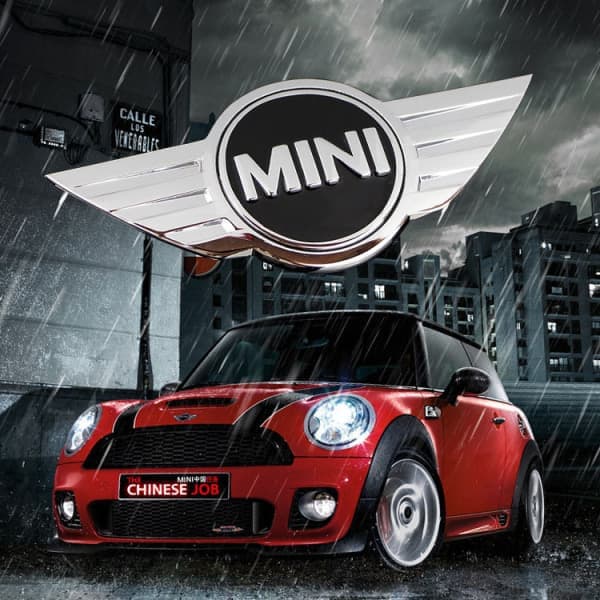 MINI Logobadge Bakluke Deksel Emblem Krom Pansermerke F