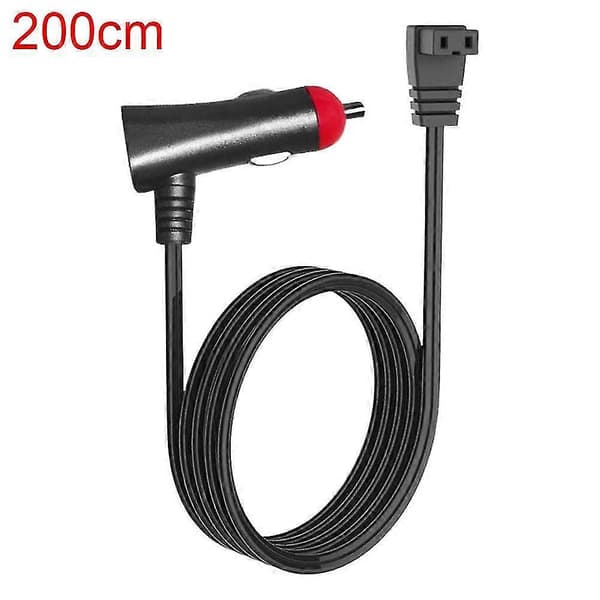 [2F]DC strömkabel 12V/24V för bilkylskåp bilfrys - Bra kvalitet 200cm