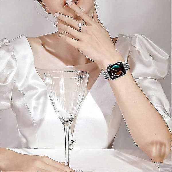 Kompatibel med Huawei Watch Fit 3 Rem 316L Rustfrit Stål Erstatningsrem, Sølv MultiColor