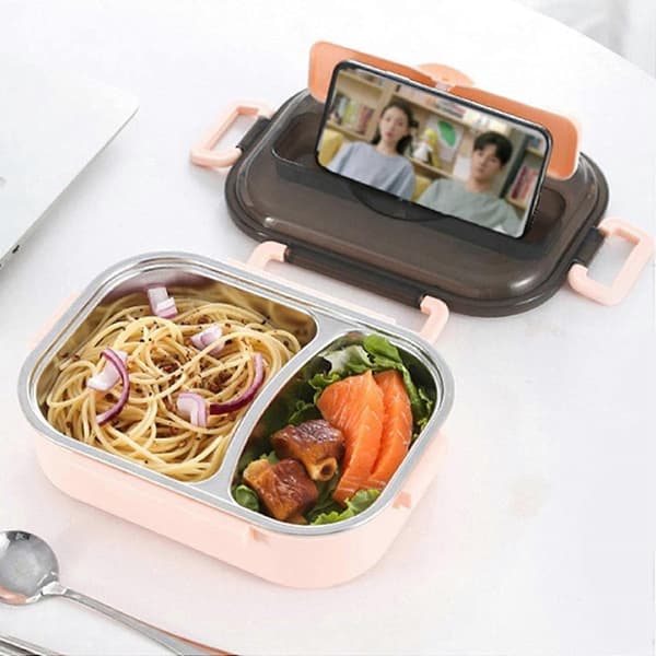 Bento Box för studenter Termisk Bento Box Vuxen Lunchlåda Lunchbehållare för barn Läckagesäker Lunch[2F]