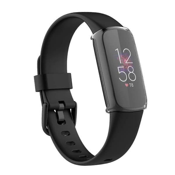 Sähköpinnoitettu TPU-kellonkehyssuoja Fitbit Luxe -kellolle Style B Other Smartwatch Model Transparent
