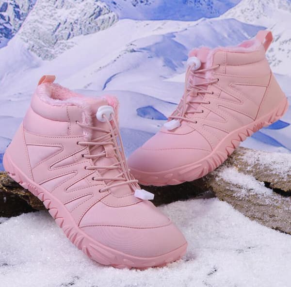 Vinterstøvler til kvinder og mænd, forede varme vinterstøvler Pink Pink 44