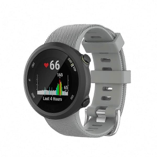 Garmin Forerunner 45 / 45S Silikon erstatningsreim Grey