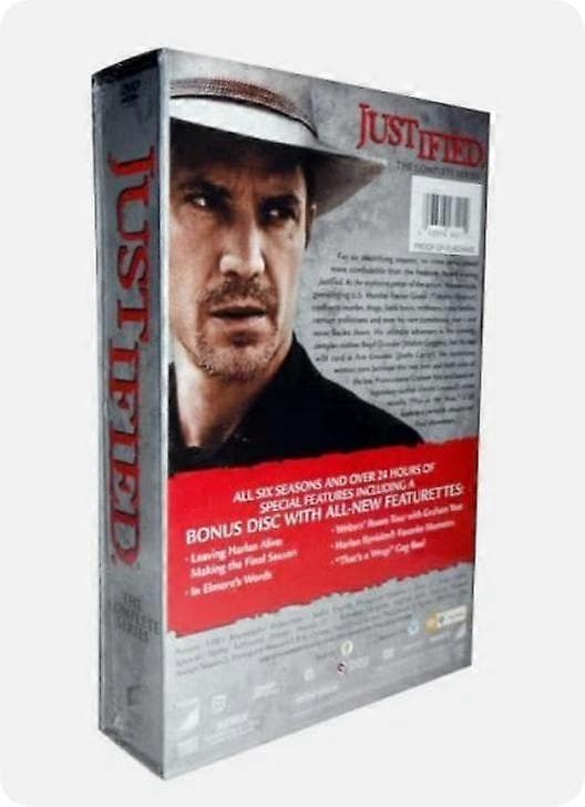 【2F】JUSTIFIED: The Complete Series Sæsoner 1-6 DVD 19-Disc engelsk version