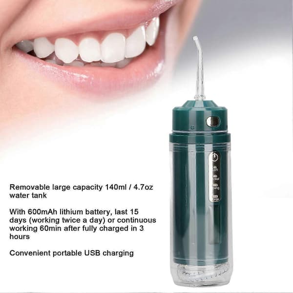 Bærbar vanntråd Oral Irrigator 3 moduser 140 ml tank