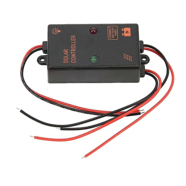 Solcellepanelkontroller IP67 Vanntett 24H Arbeid PWM Ladekontroller 5A 6V 12V Automatisk Justering