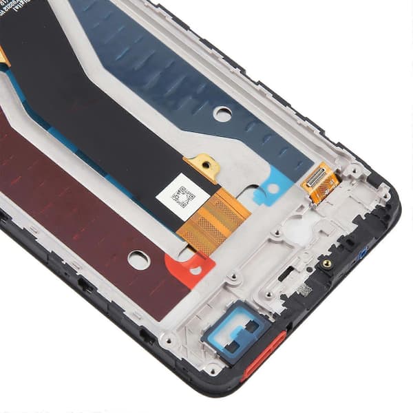 (Ny) Til ZTE Blade V70 Max LCD-skærm Digitizer Komplet Samling med Ramme (Sort) Black