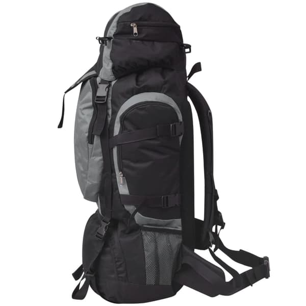 vidaXL Tursekk XXL 75 L svart og grå multifärg multicolor
