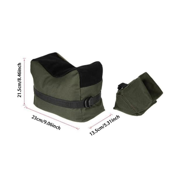 2 st Skjutbane Sandsäck Set Ställ Viktpåsar för Picknick Utomhussporter Green