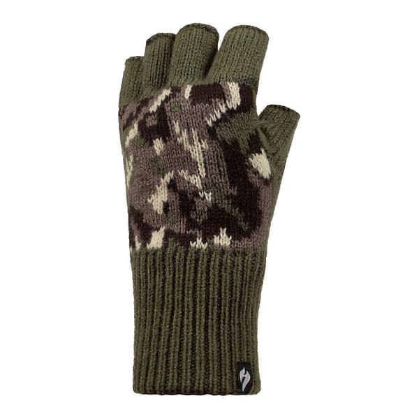 - Termiske fingerløse handsker Kompatibel med mænd Mørk Grå Dark Green One Size
