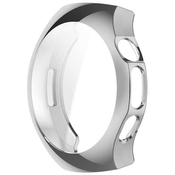 Galvaniserat TPU Heltäckande Klockskyddsfodral för Huawei Watch 5 42mm Silver