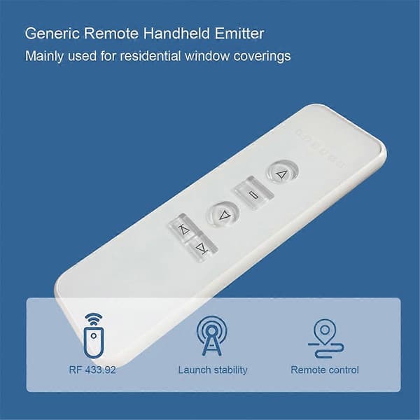 AC123-06 6-kanals trådløs RF433.92-controller-sender, fungerer til elektriske gardiner