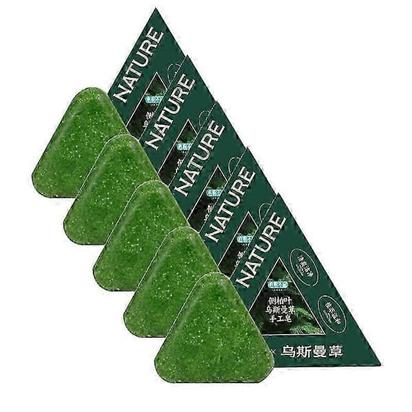 【2F】1-5x Nature Triangle -shampoopala, Nature Seven Green -saippuashampoo, Natural Usman Grass -shampoopala 5