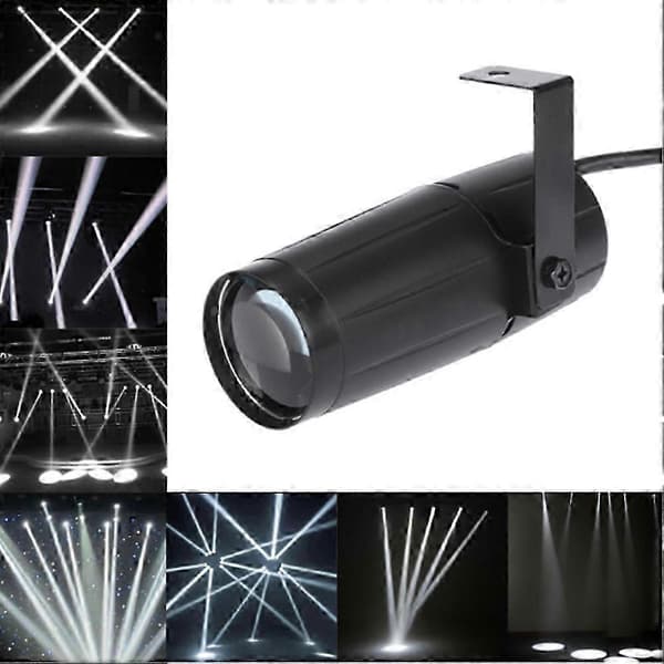 LED Lysstråle Pinspot Belysning Spotlight Supersterk Lampe Speilkuler Fest Disko Sceneeffekt P Red